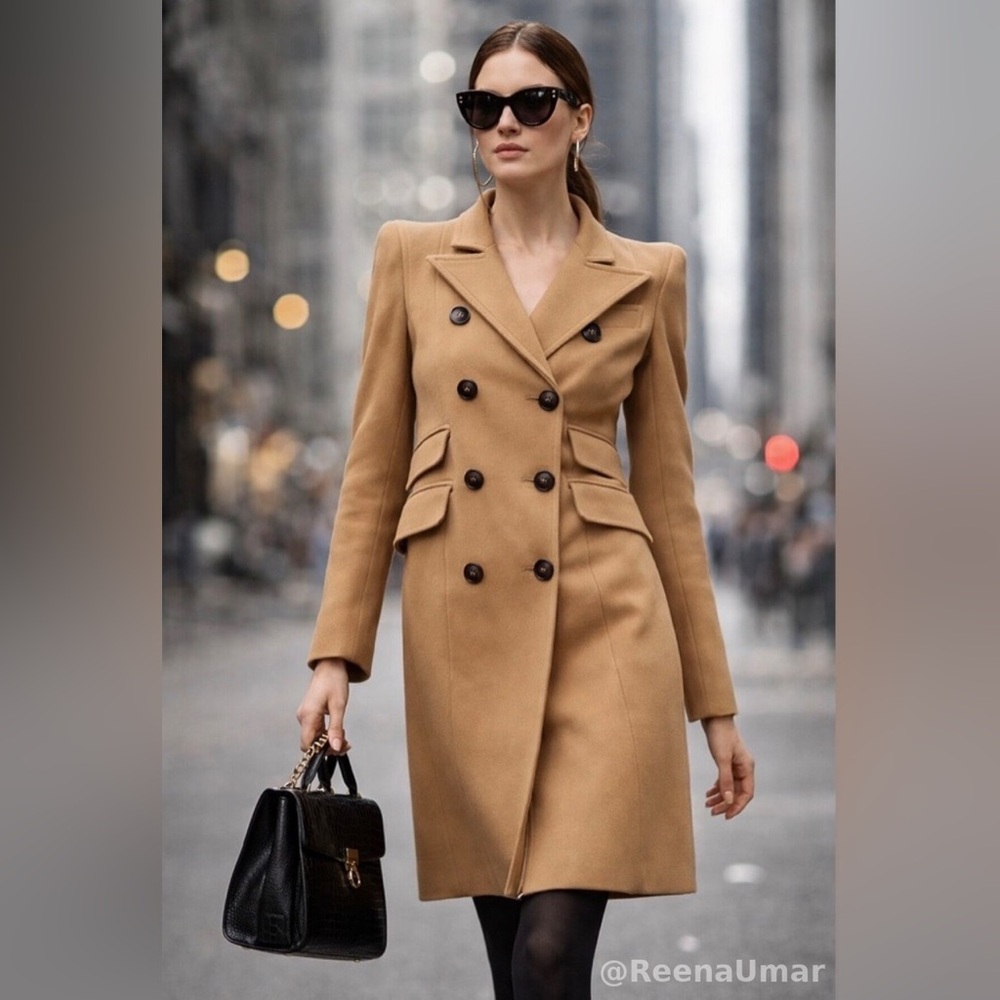 Smythe “Cadet” Double-Breasted Coat – Military-Inspired Elegance